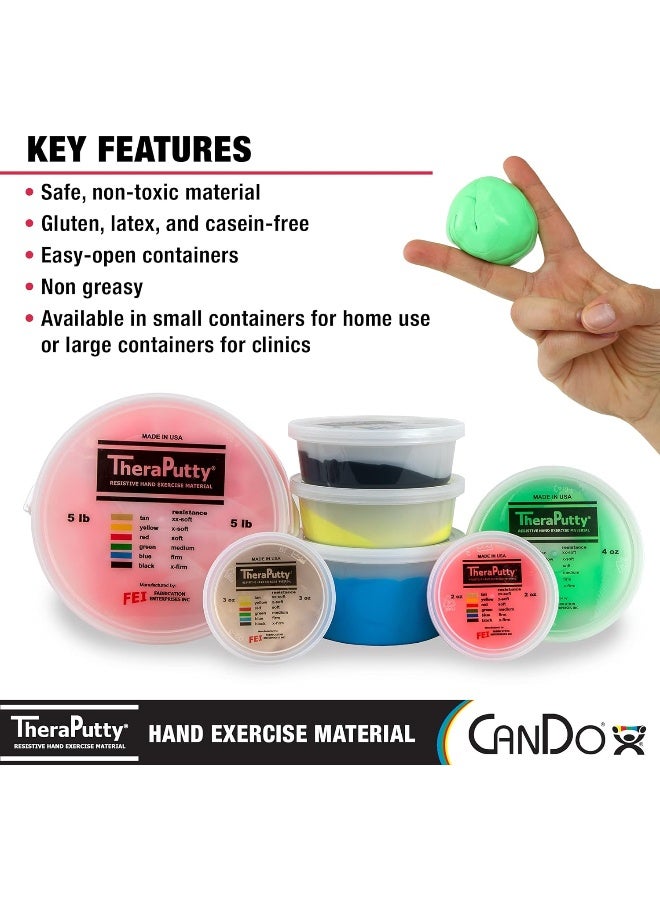 Theraputty Standard Exercise Putty (Green Medium 4 Oz)