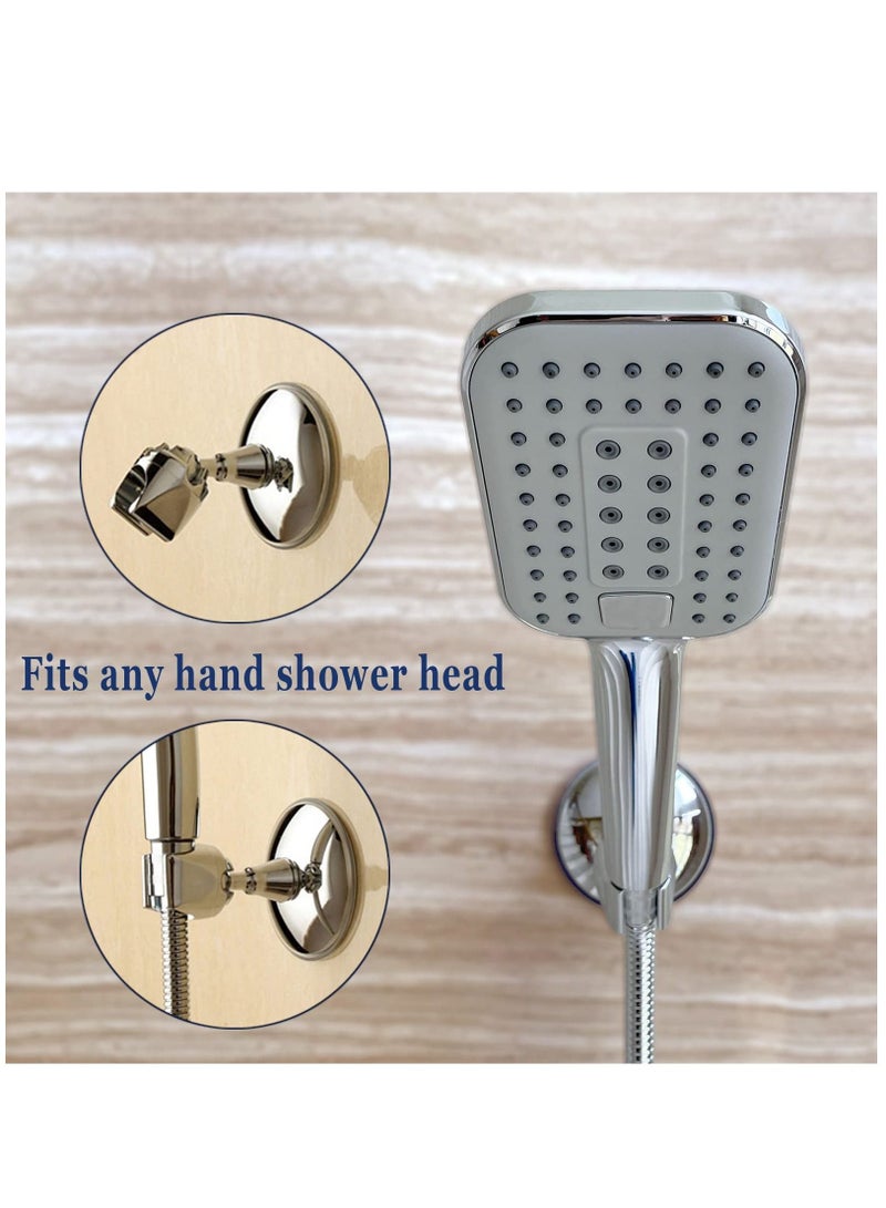 Shower Head Holders,360°Rotation Adjustable Shower Bracket,Adjustable Removable Shower Head Mount, Vacuum Suction Cup