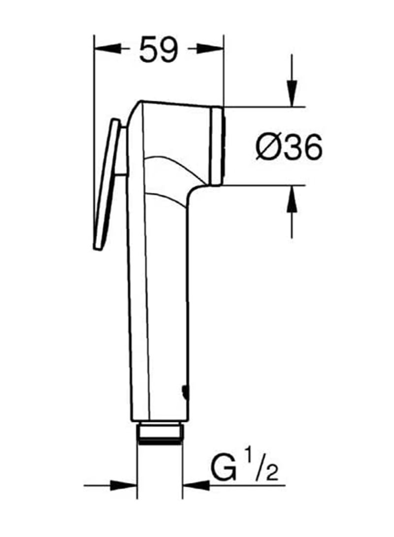 Hand Shower Spray Shower Accessories, Light and Convenient, Easy to Replace, Handheld Bidet Sprayer for Toilet Diaper Sprayer with Wall Base and Hose