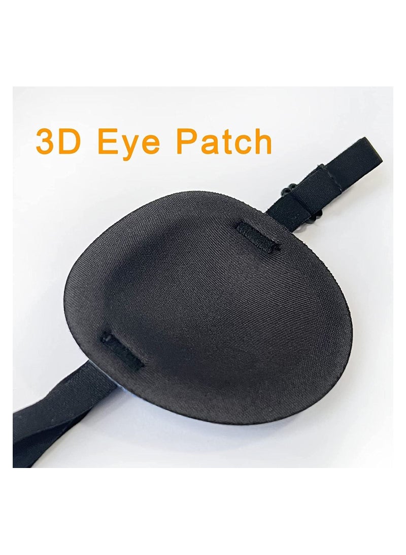 6PCS Eye Patch, Super Soft Eye Patches, Adjustable Medical Eye Patch for Adults and Kids, Amblyopia Lazy Eye Patches for Left or Right Eyes, 6 Colors