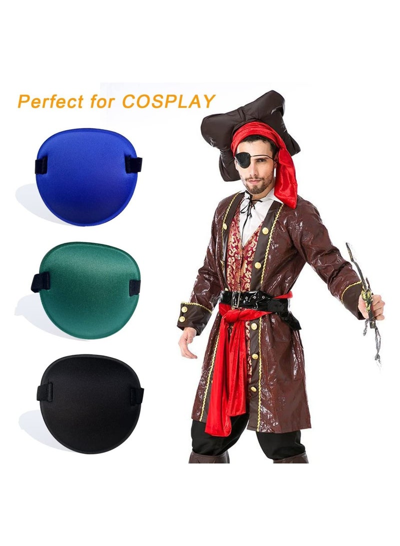 6PCS Eye Patch, Super Soft Eye Patches, Adjustable Medical Eye Patch for Adults and Kids, Amblyopia Lazy Eye Patches for Left or Right Eyes, 6 Colors