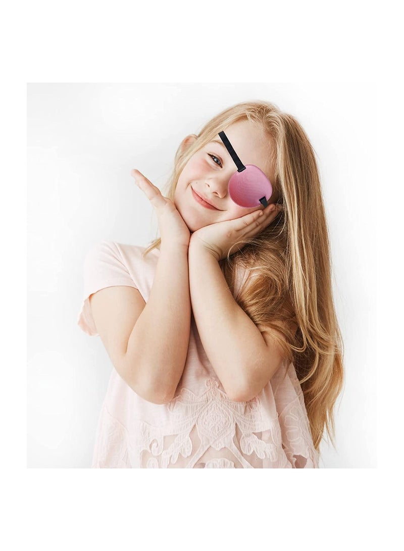 6PCS Eye Patch, Super Soft Eye Patches, Adjustable Medical Eye Patch for Adults and Kids, Amblyopia Lazy Eye Patches for Left or Right Eyes, 6 Colors