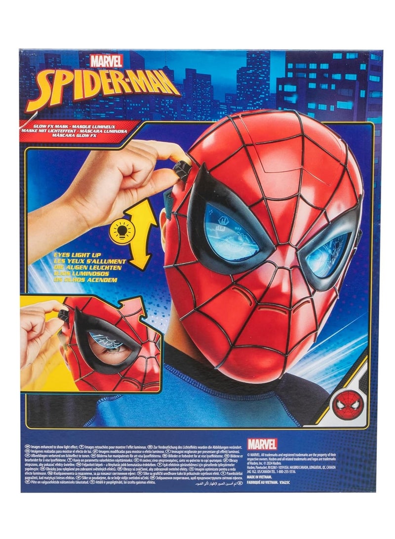 Marvel Spiderman Electronic Mask With Retractable Light-Up Eyes