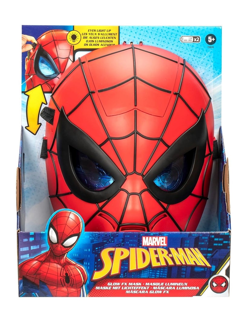 Marvel Spiderman Electronic Mask With Retractable Light-Up Eyes