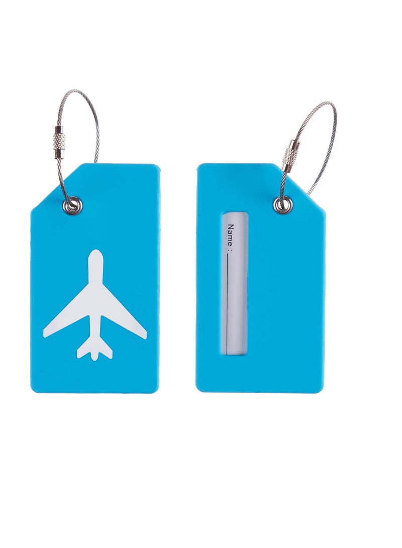 5 Pack Silicone Luggage Tag, With Name ID Card Quickly Spot Luggage Suitcase, Anti-lost Tag