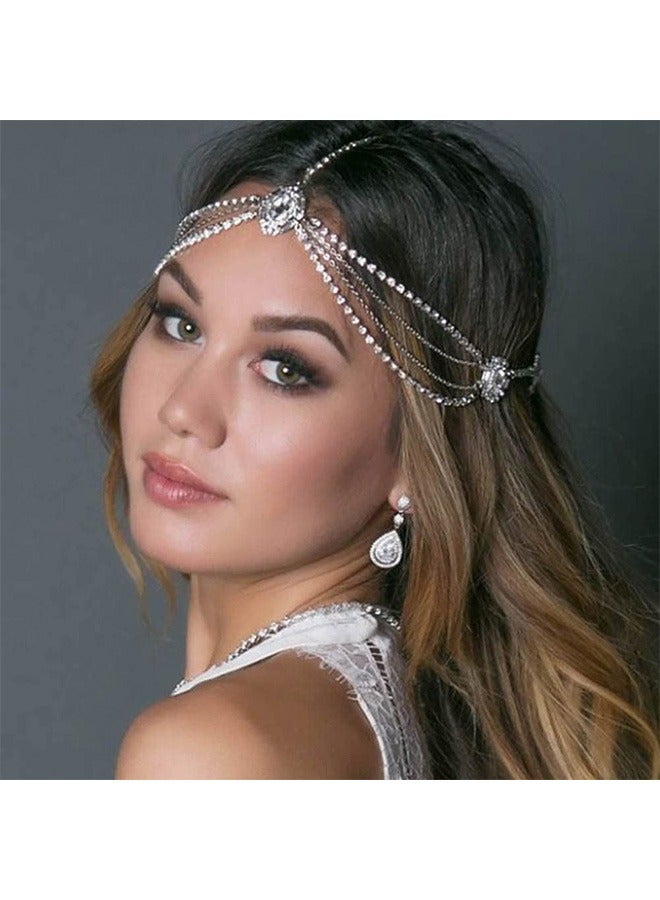 Rhinestone Wedding Headband, Vintage Bridal Headband Hair Accessories, Hair Headpiece for Party