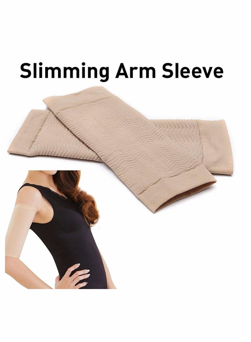 Women Ultra-thin Elastic Weight Loss Thigh Leg Massage Shaper Slimming Compression Arm Shaper Burn Fat Weight Loss Arm Arm Slimming Shaper Wrap Arm Compression Sleeve for Upper