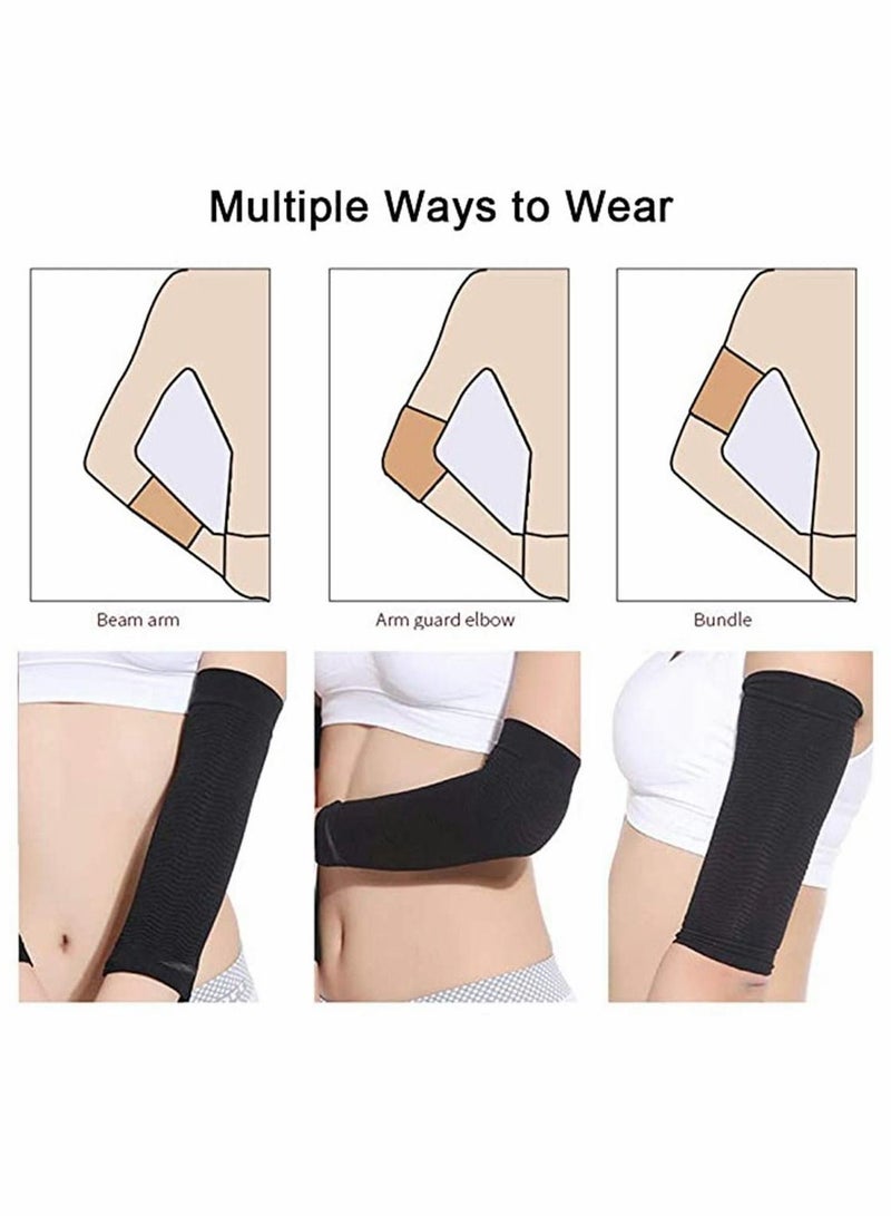 Women Ultra-thin Elastic Weight Loss Thigh Leg Massage Shaper Slimming Compression Arm Shaper Burn Fat Weight Loss Arm Arm Slimming Shaper Wrap Arm Compression Sleeve for Upper