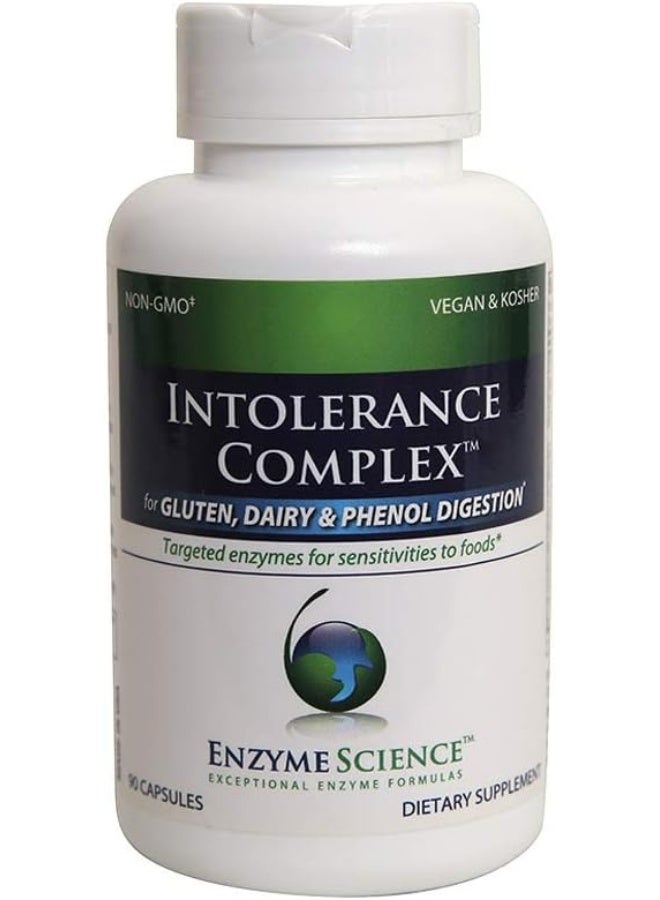 Intolerance Complex 90 Capsules Comprehensive Support For Common Digestive Sensitivities Gluten Casein Phenol Sensitivities And Complex Carbohydrates Intolerance Relief