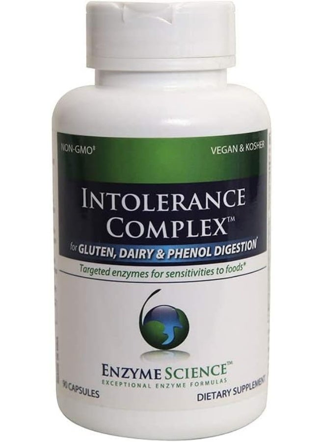 Intolerance Complex 90 Capsules Comprehensive Support For Common Digestive Sensitivities Gluten Casein Phenol Sensitivities And Complex Carbohydrates Intolerance Relief