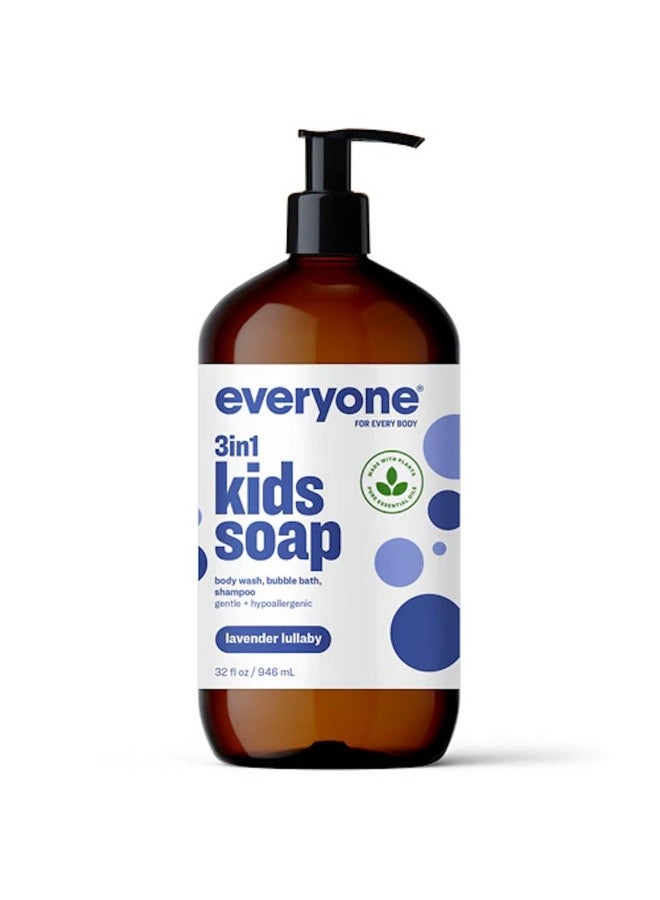 Soap For Every Kid 3 In 1 Head To Toes Variety Pack (Lavender Lullaby Orange Squeeze Tropical Coconut Twist) 32 Oz