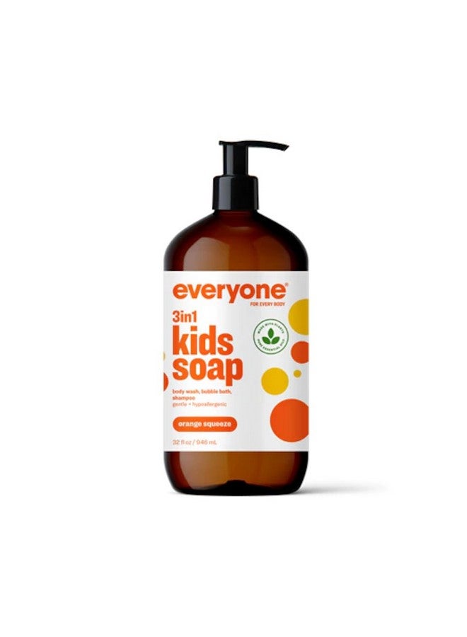 Soap For Every Kid 3 In 1 Head To Toes Variety Pack (Lavender Lullaby Orange Squeeze Tropical Coconut Twist) 32 Oz