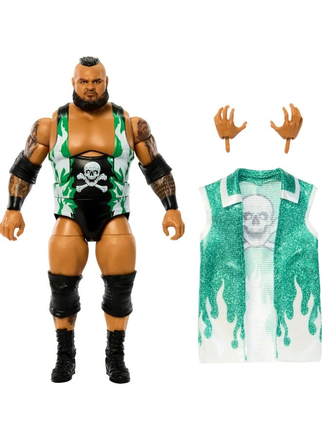 Mattel WWE Elite Action Figure & Accessories, 6-inch Collectible Bronson Reed with 25 Articulation Points, Life-Like Look & Swappable Hands