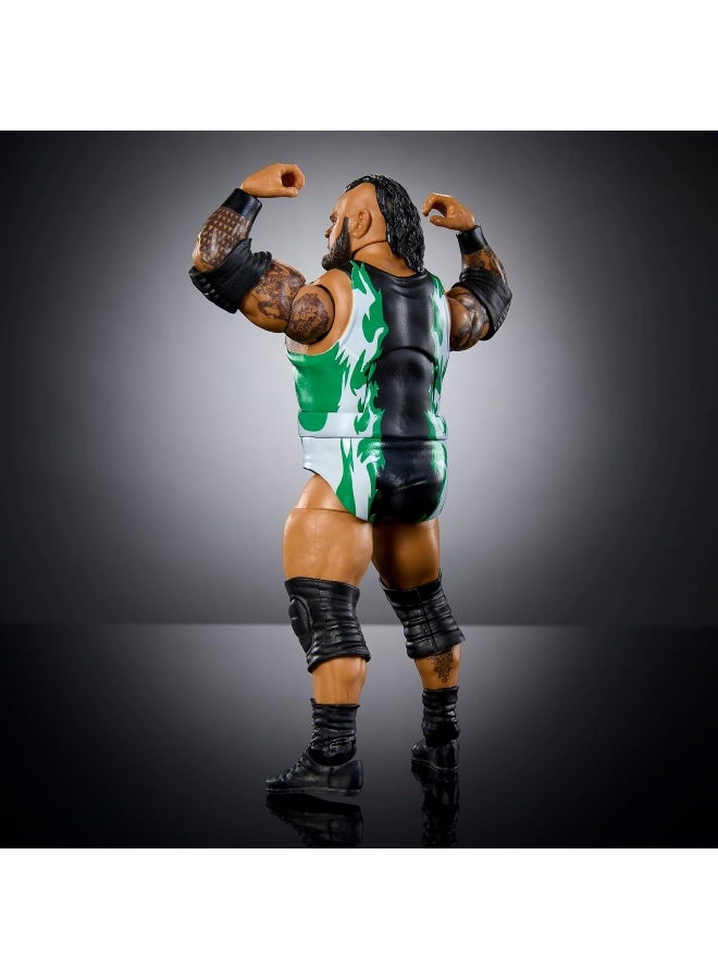 Mattel WWE Elite Action Figure & Accessories, 6-inch Collectible Bronson Reed with 25 Articulation Points, Life-Like Look & Swappable Hands