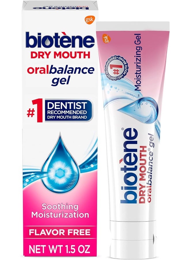 Biotene Oralbalance Moisturizing Gel Flavour-Free Alcohol-Free For Dry Mouth 45Ml