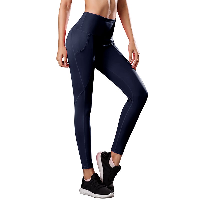 High Waist Yoga Leggings Dark blue