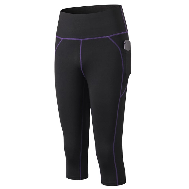 Yoga Leggings Purple/Black