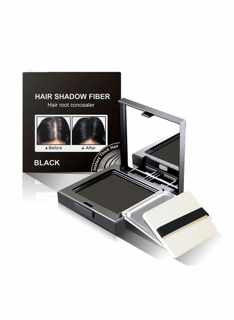 Hair Root Concealer New Type Hairline Powder Root Touch Up Powder Instantly Cover Up Gray Hair Root Fiber 12g Black