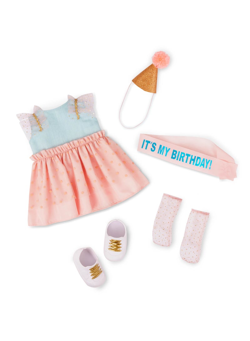 Romy 18-Inch Fashion Doll – Party Fun and Creative Dress-Up | Soft Body with Movable Limbs, Fabric Clothing | Age  3 Years and Up