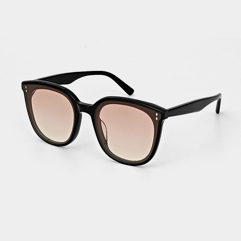 New GM Sunglasses Womens Blush UV ProtectionBlack Frame/blush piece Black Frame/blush piece