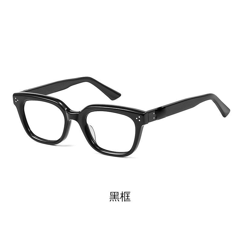 Floral Youth Inspired GM Sunglasses UV Protection Square Frameblack frame white film black frame white film