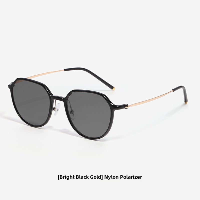 2024 Nylon Polarized Sunglasses Unisex8137-[bright black gold] nylon polarizer 8137-[bright black gold] nylon polarizer