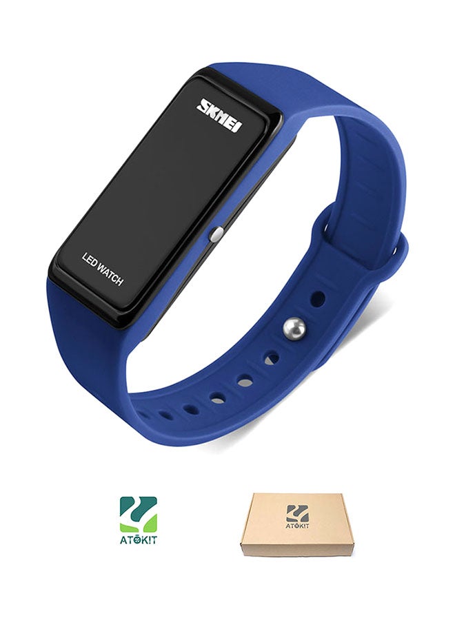 boys Outdoor Waterproof PU Leather Digital Watch 1265