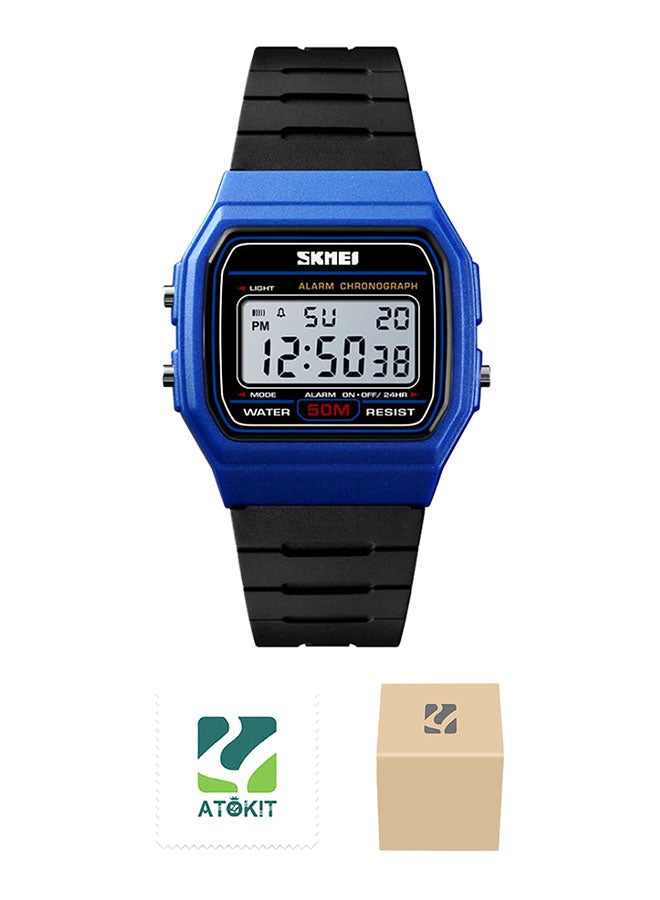 boys Sport PU Leather Digital Watch 1412