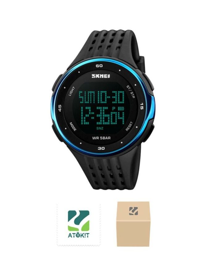 Boys' Water Resistant PU Digital Watch 1219