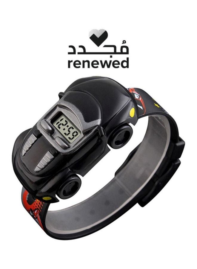 Boys' PVC Digital Watch 1241 - 28 mm - Black/Red/White