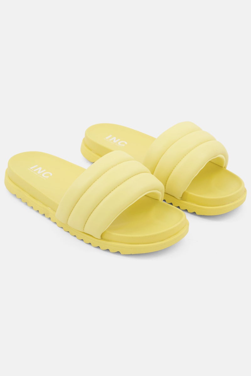 Kids Girl Slip On Slipper, Yellow