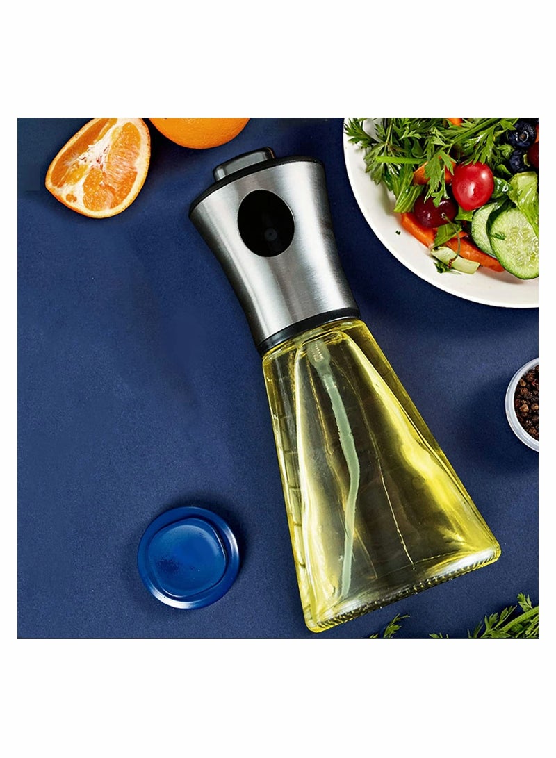 Oil Sprayer For Cooking 200ML Oil Sprayer For Air Fryer 304 Stainless Steel Olive Oil Dispenser Spray Bottle For BBQ Kitchen Baking Roasting