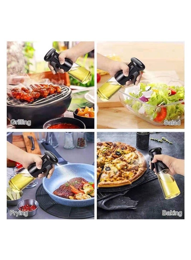 Oil Sprayer, Mister Olive Oil Spritzer for Air Fryer 210ml Cooking Spray Bottle Kitchen Gadgets with 1 Cleaning Brush for BBQ Frying Salad Roasting Frying