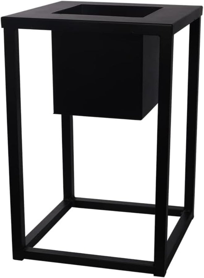 Square Metal Box Garden Planter Trough Flowers Basket For Succulents Plants Herbs Vegetable Indoor Outdoor Balcony Use Artificial Plants Pot Flower Vase Metal Container (Fstand-30 * 50)