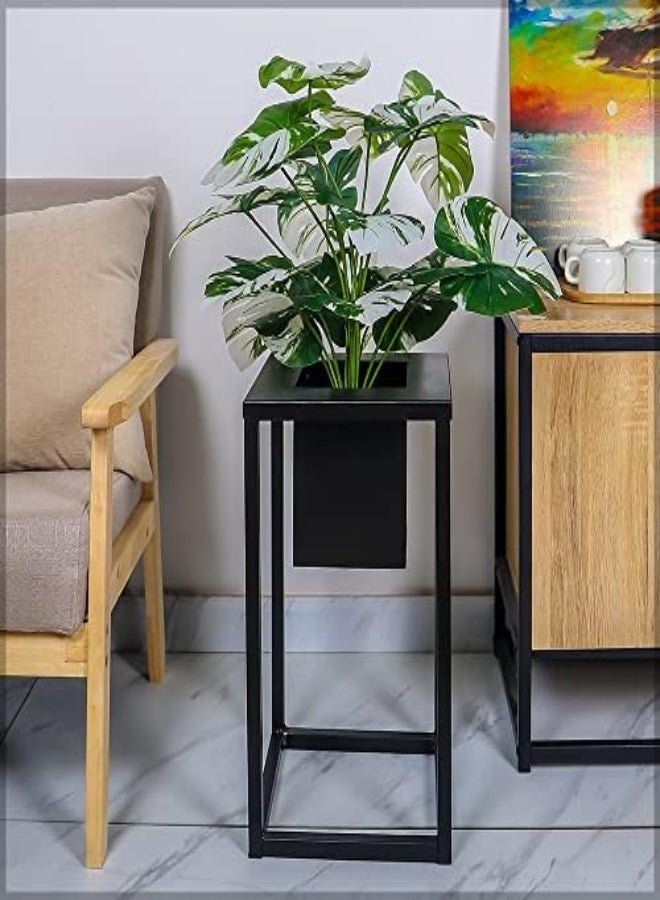 Square Metal Box Garden Planter Trough Flowers Basket For Succulents Plants Herbs Vegetable Indoor Outdoor Balcony Use Artificial Plants Pot Flower Vase Metal Container (Fstand-30 * 50)