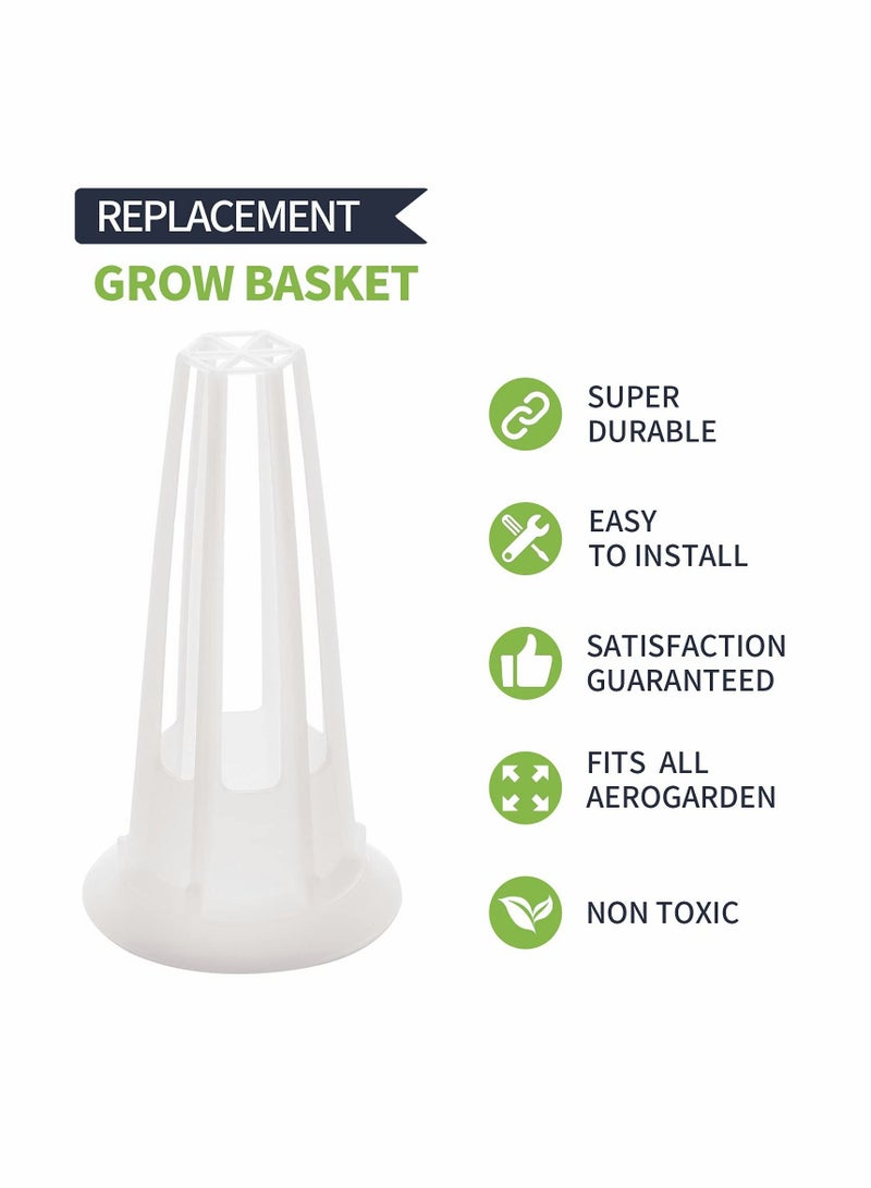 Grow Baskets for Hydroponic Growing System, Seed Pod Basket Made of Durable Plastic, Plant Growing Containers for Hydroponics, Lightweight Economy Plant Baskets 50Pcs
