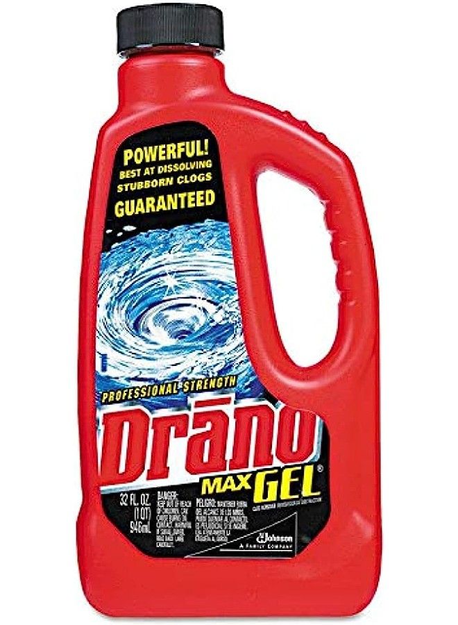 Drano Clog Remover:  Powerhouse for Clear Drains, Drain Cleaner, Plumbing Solution, Heavy Duty Drain Cleaner, Drain Unblocker, Pipe Cleaner, Drain Maintenance- 32oz