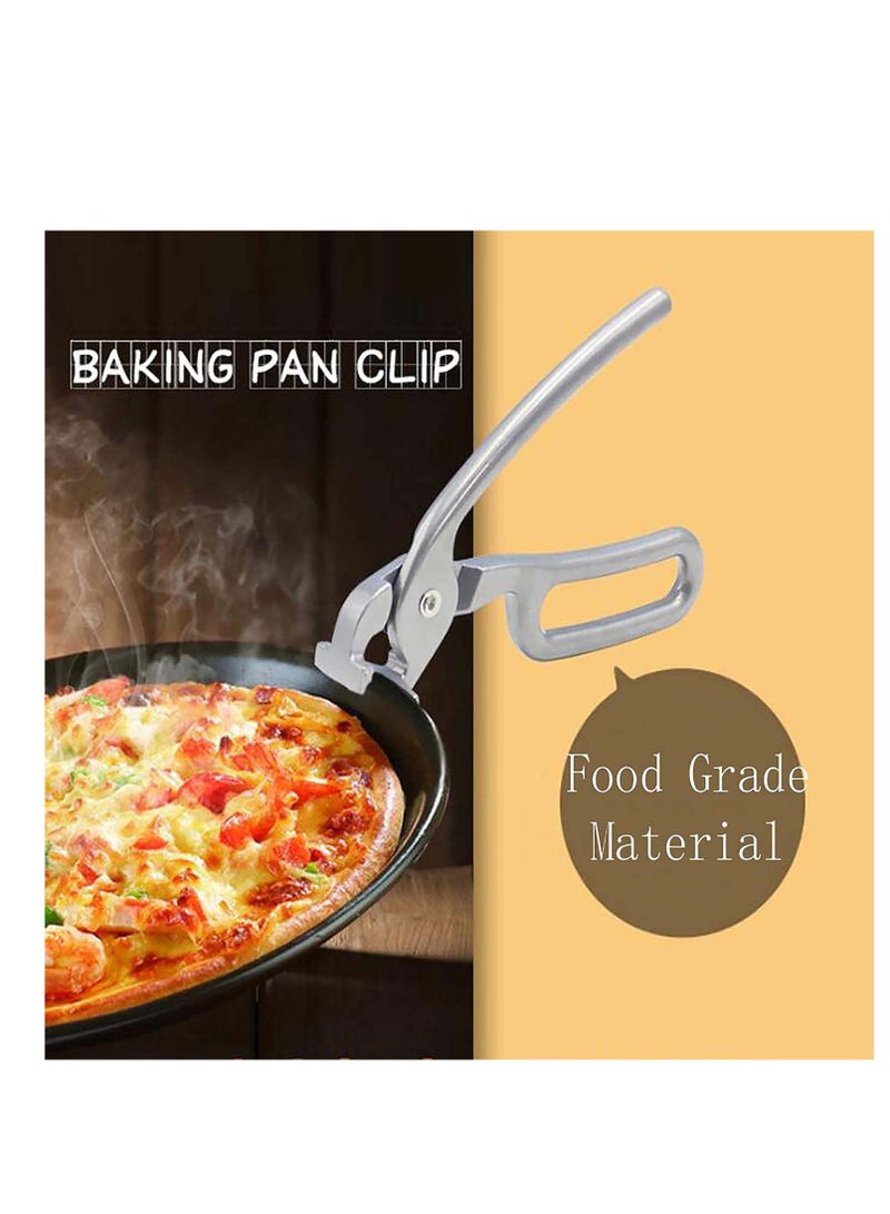 Hot Pan Gripper, Pliers Gadget, Cast Aluminum Anti-Scald Baking Pan Gripper Clips Retriever Tongs, for Lifting Hot Plate, Bowls with Food Out, from Microwave, Saved You from Burnt Fingers