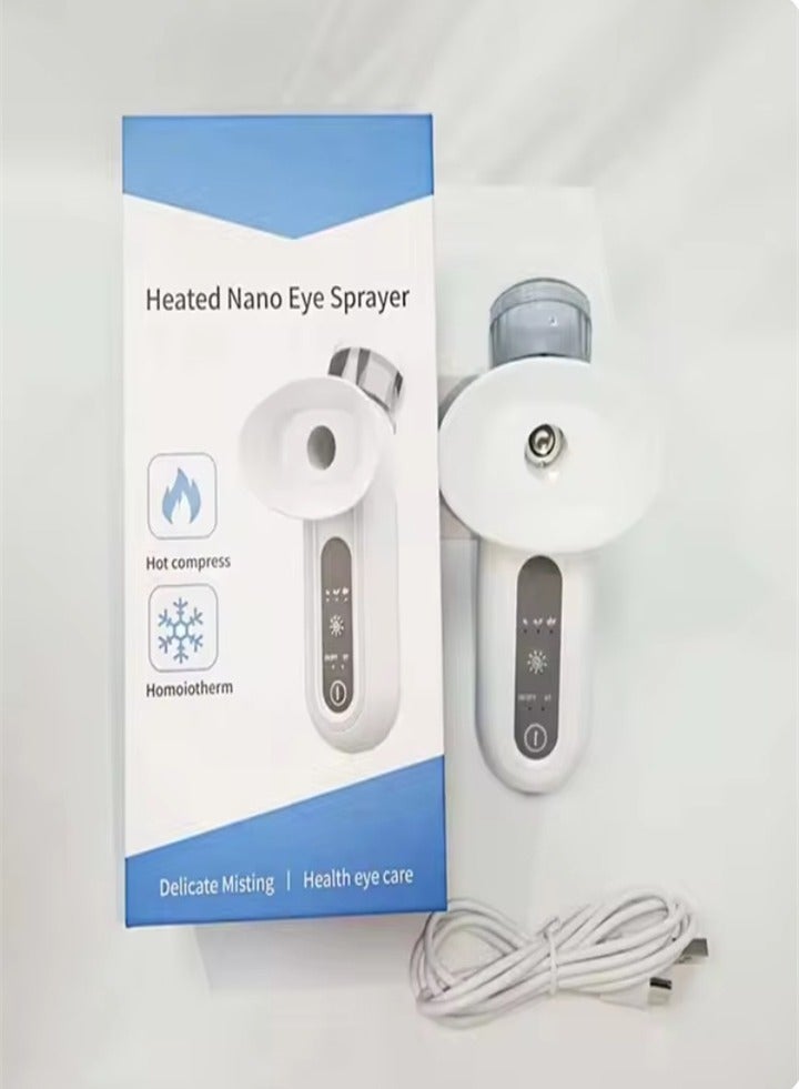 Cold and hot compress eyes, handheld multi-functional spray moisturizer, relieve eye fatigue