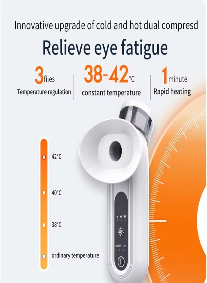 Cold and hot compress eyes, handheld multi-functional spray moisturizer, relieve eye fatigue