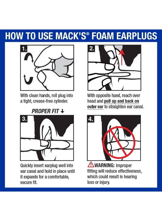 Ultra Soft Foam Earplugs 50 Pair 33Db Highest Nrr Comfortable Ear Plugs For Sleeping Snoring Travel Concerts Studying Loud Noise Work