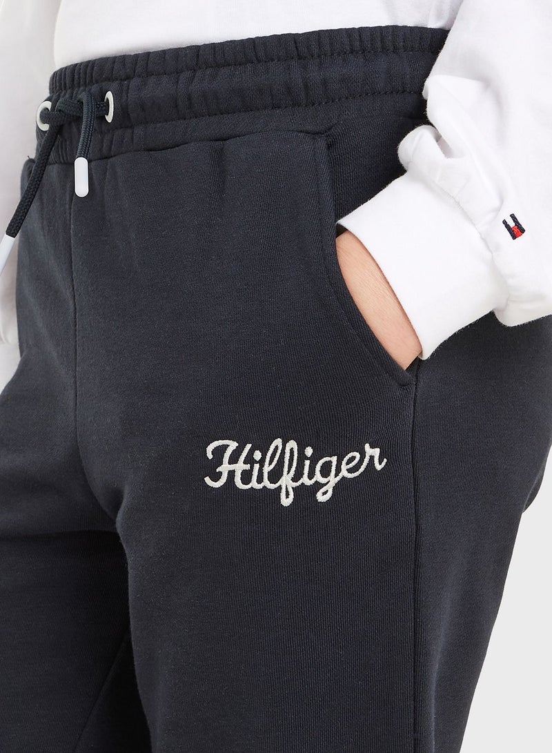 Kids Embroidered Sweatpants