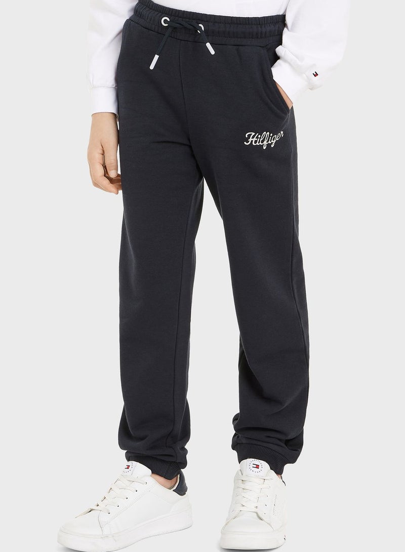 Kids Embroidered Sweatpants