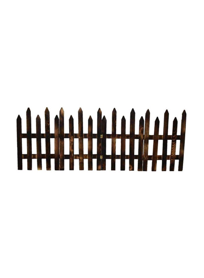 Wooden Solid Fence Brown 50x160x2cm