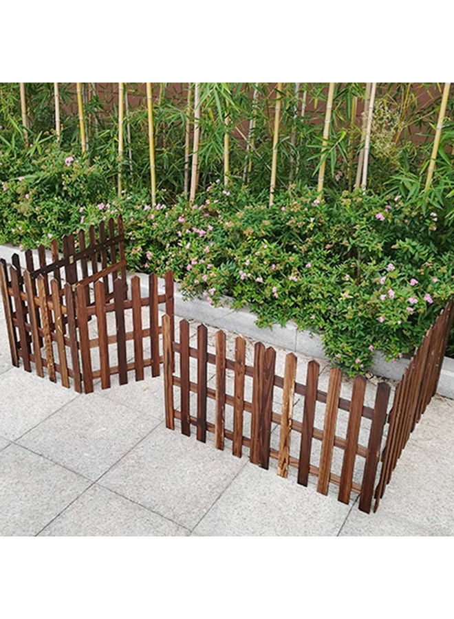 Wooden Solid Fence Brown 50x160x2cm