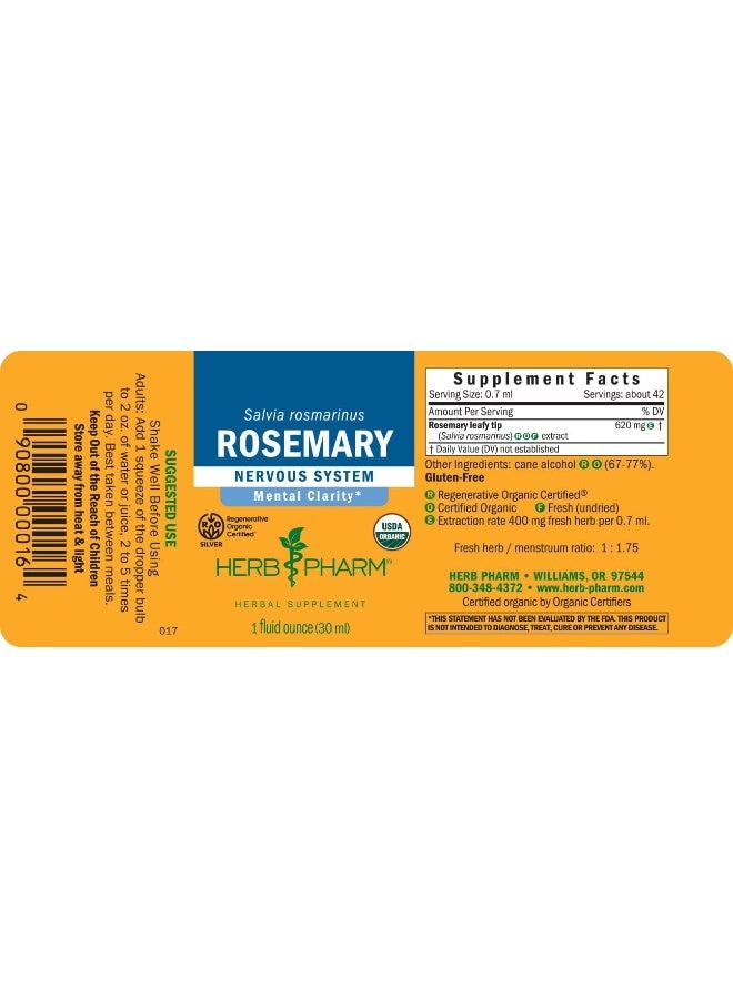 Certified Organic Rosemary Extract 1 Ounce