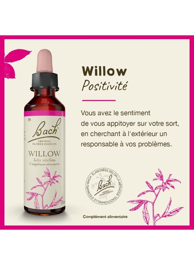 Original Flower Remedy Dropper Willow Flower Essence 20 Ml Multi