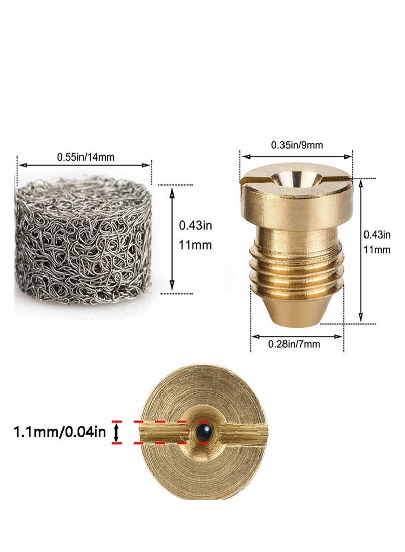 Foam Cannon Orifice Nozzle Tips and Maker, Universal 1.1 mm Thread Mesh Filter for Pressure Washer Parts, 3000 PSI (3Pcs )