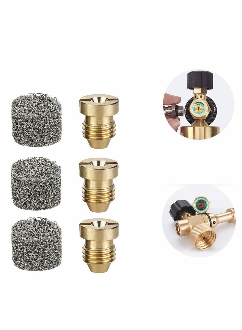 Foam Cannon Orifice Nozzle Tips and Maker, Universal 1.1 mm Thread Mesh Filter for Pressure Washer Parts, 3000 PSI (3Pcs )