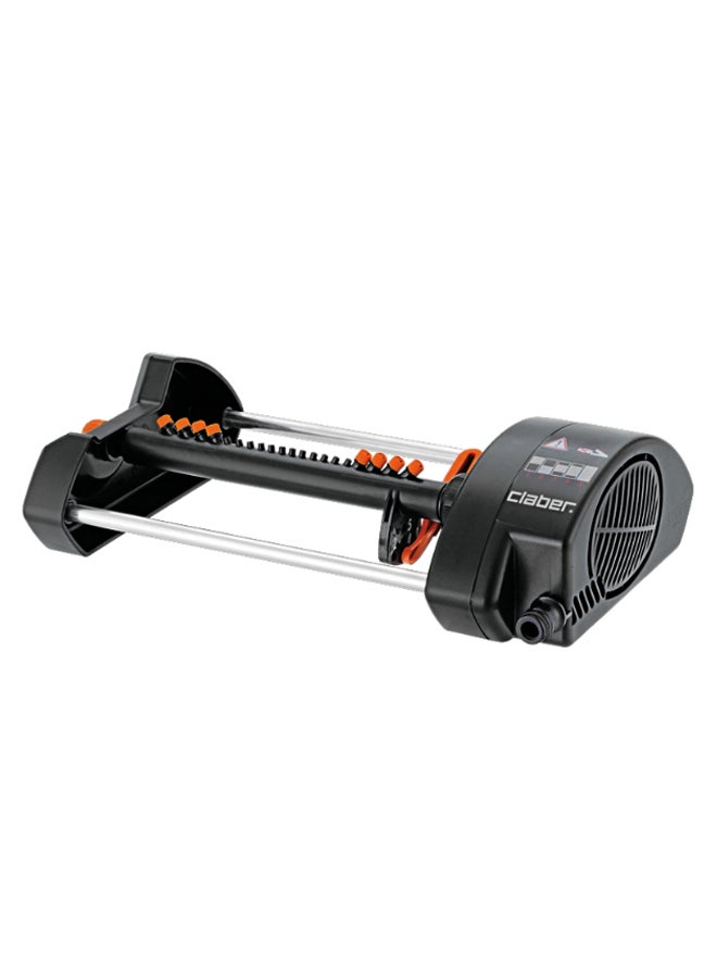 Aqua Control Compact Oscillating Sprinkler Silver/Black/Orange